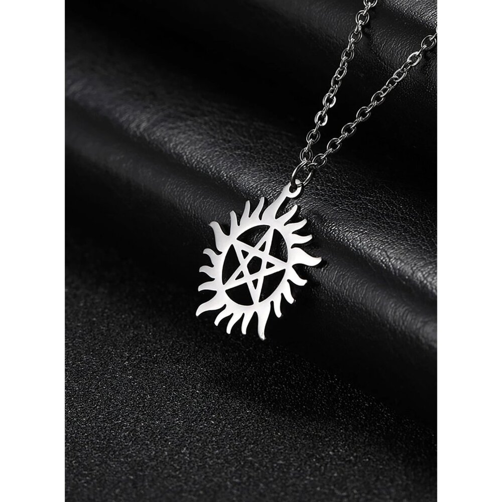 🔮 2 for $40 🔮 Supernatural Anti-Possession Symbol Stainless Steel Necklace